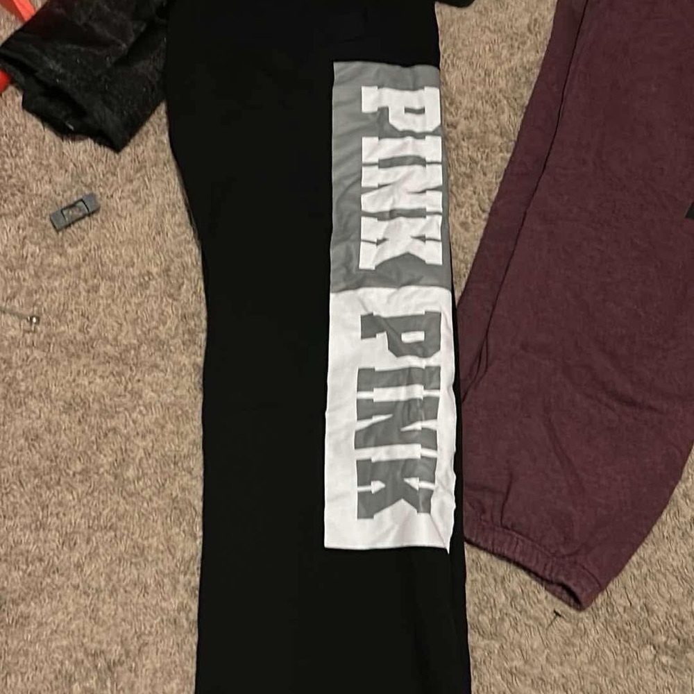 PINK Black Sweatpants boyfriend style